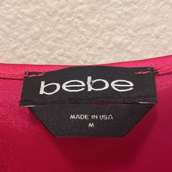 SATIN COWL NECK SLIP MIDI DRESS IN FUSHIA - Picture 6 of 10